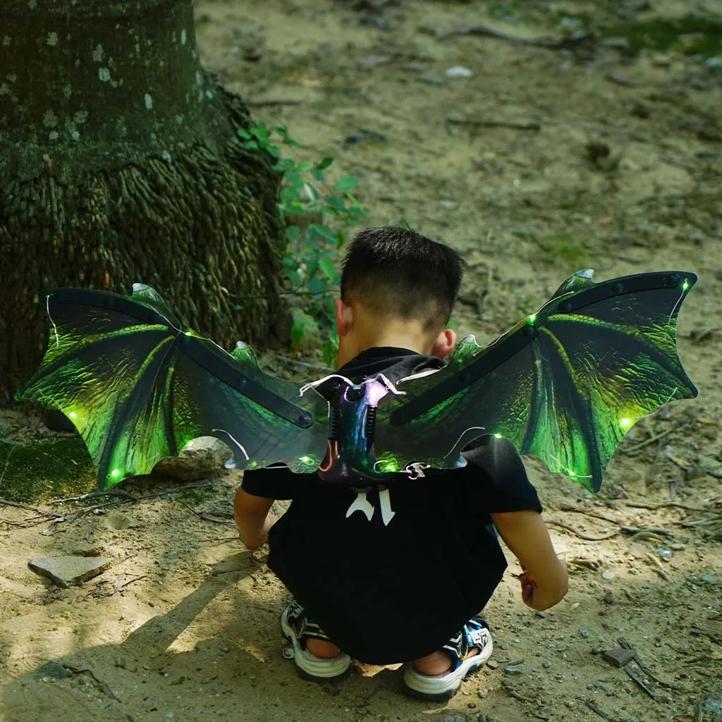 Electric Dinosaur Wings  Dress Up Props Electric Dinosaur Wings Lights Sound Monster Dressed Wings Toy