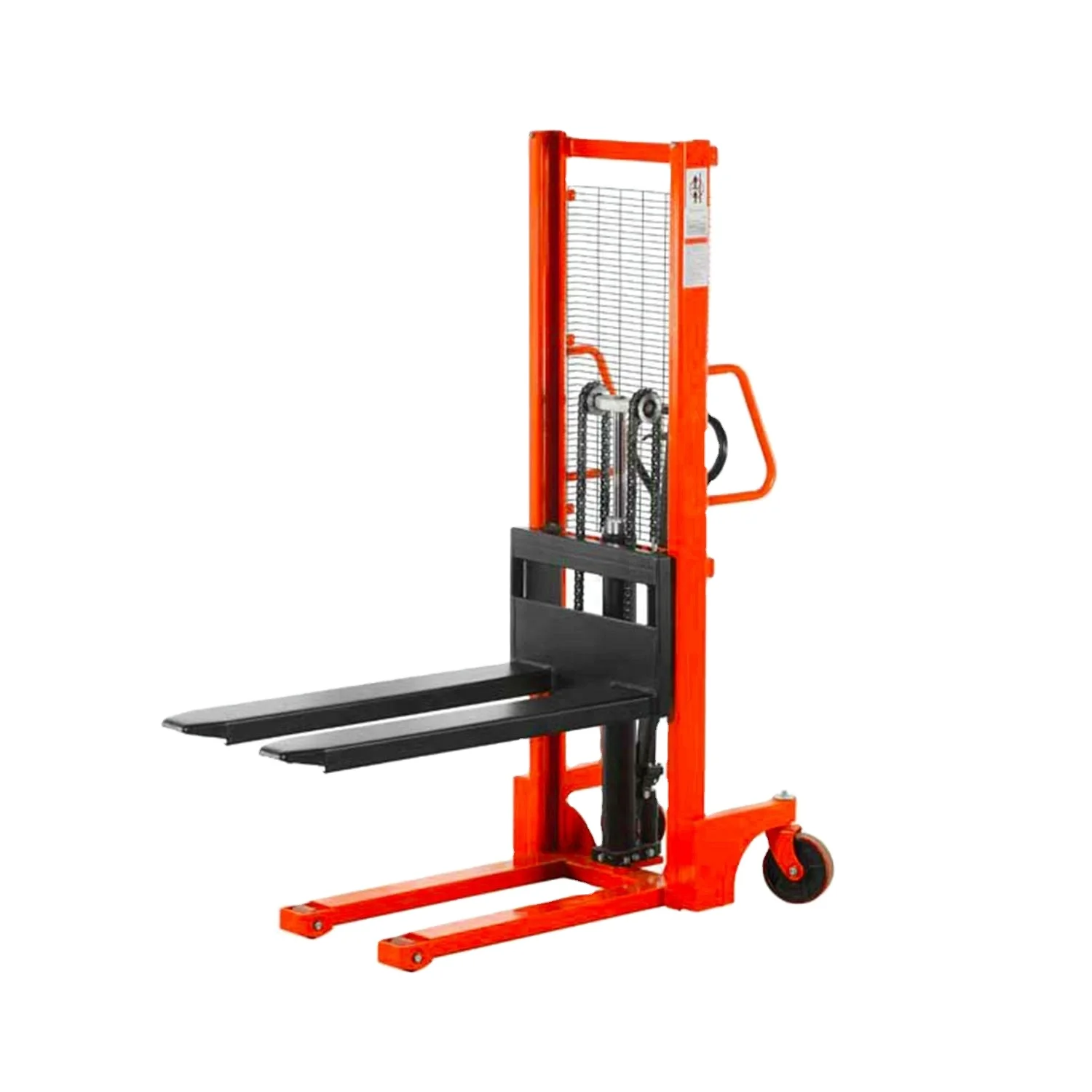 1ton*1.6m manual pallet stacker hydraulic forklift