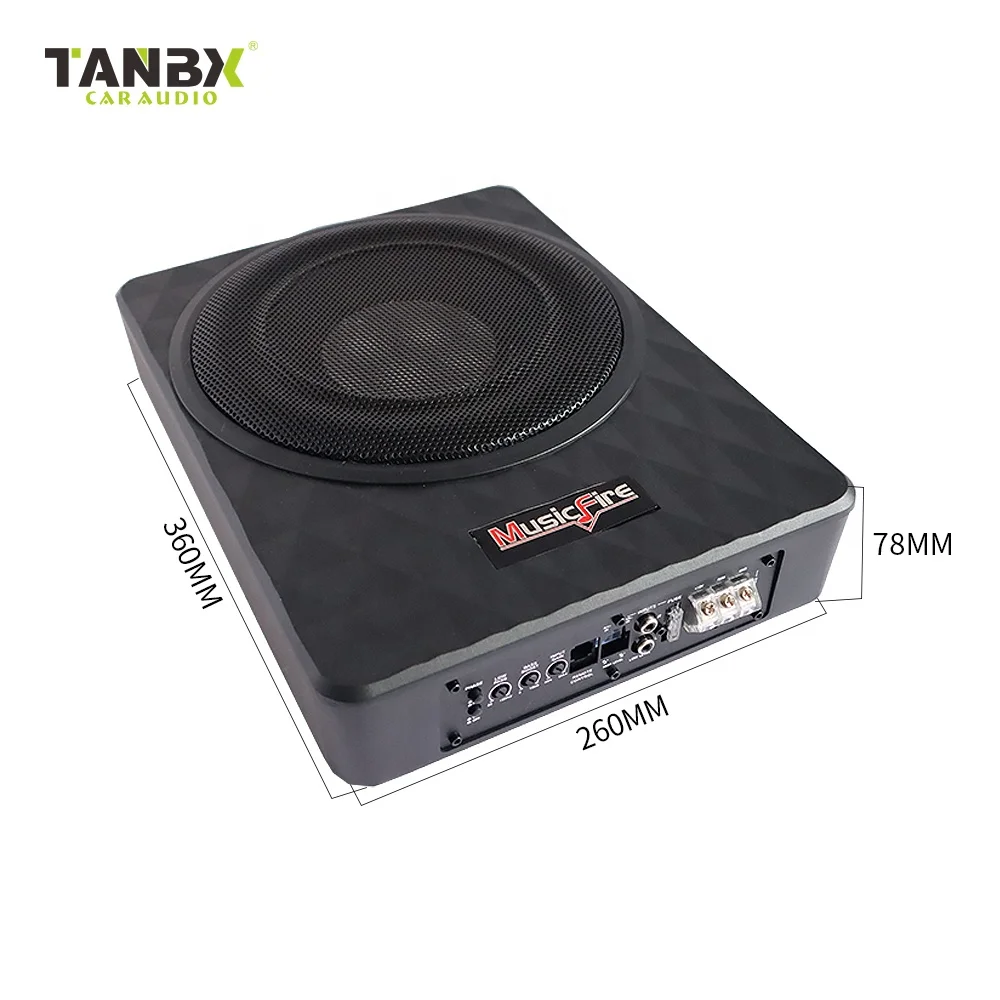 Factory price  10 inch high power car amplifier underseat subwoofer pure bass car audio speaker