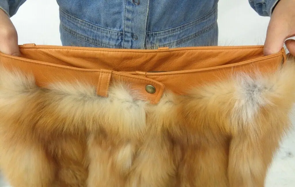 BRAND NEW RED FOX FUR PANTS MEN MAN WOMEN WOMAN SIZE ALL Fur Pants Women