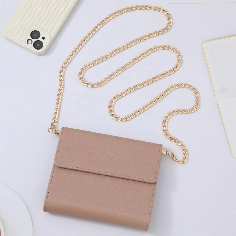 Hongbo New Best Selling Soft Leather A7 Gold Ring Budget Binder Clutches for Women as Document / Passport Holder / Card Wallet