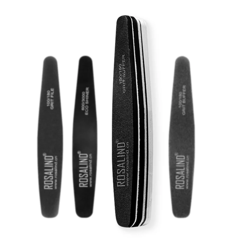 Rosalind 3pcs/lot 100/180 nail files sets nail art files emery sanding grinding buffer tools nail file for pedicure manicure