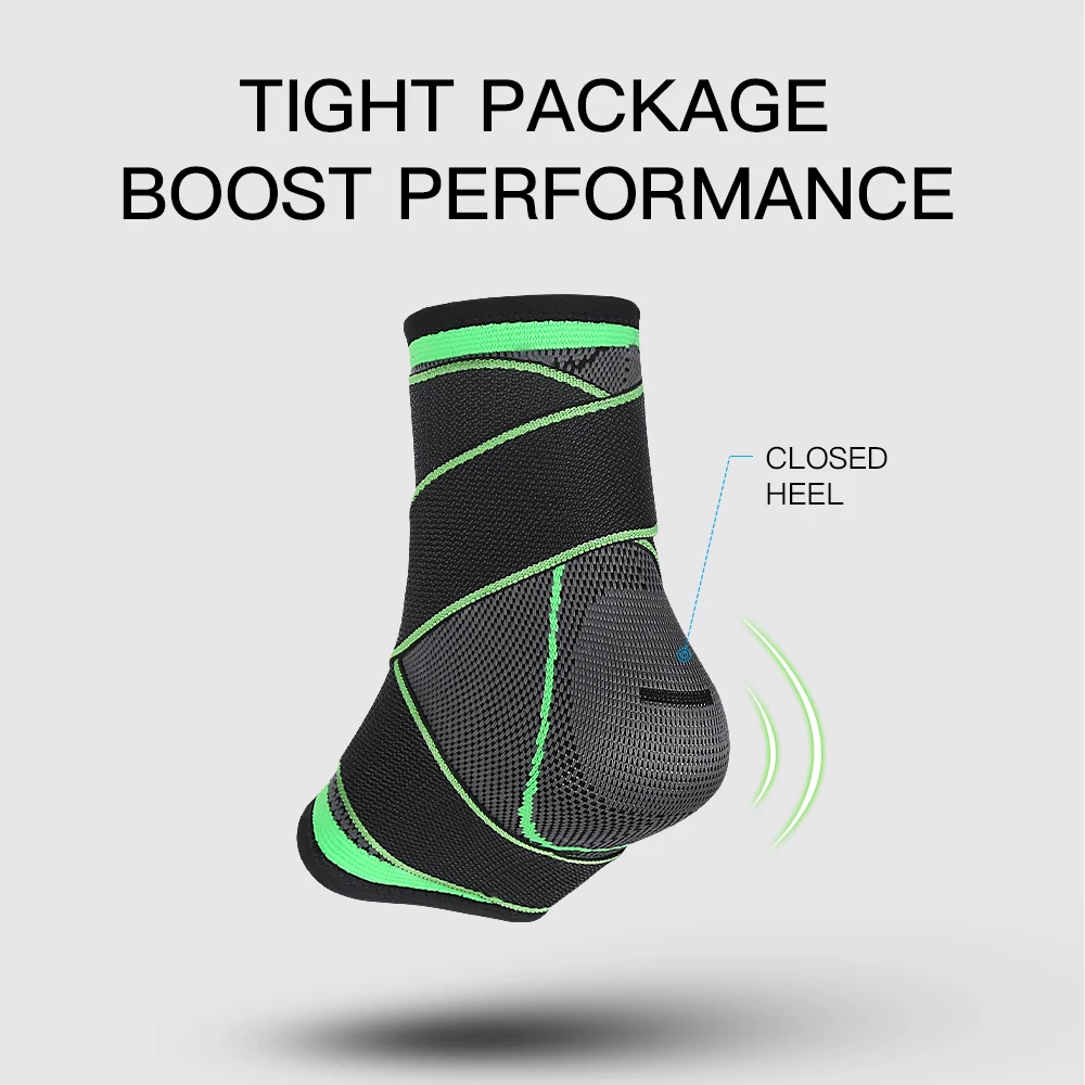 Ankle Support Sleeve Compression Adjustable Elastic Sports Basketball Ankle Brace