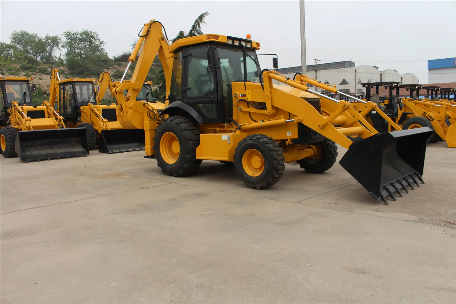 Compact earth Moving Machinery Hot sale 388 Backhoe loader Chinese 2.5 ton tractor end loader Top brand backhoe loader for digging