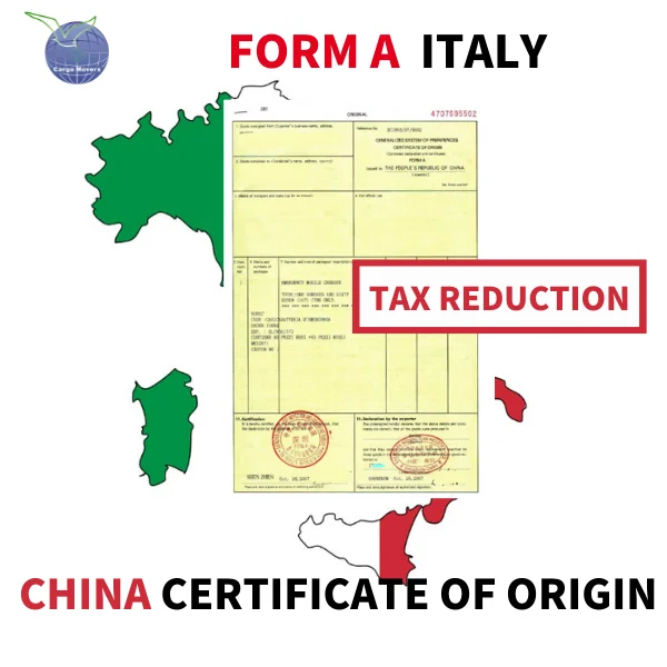 Сертификат происхождения для импорта