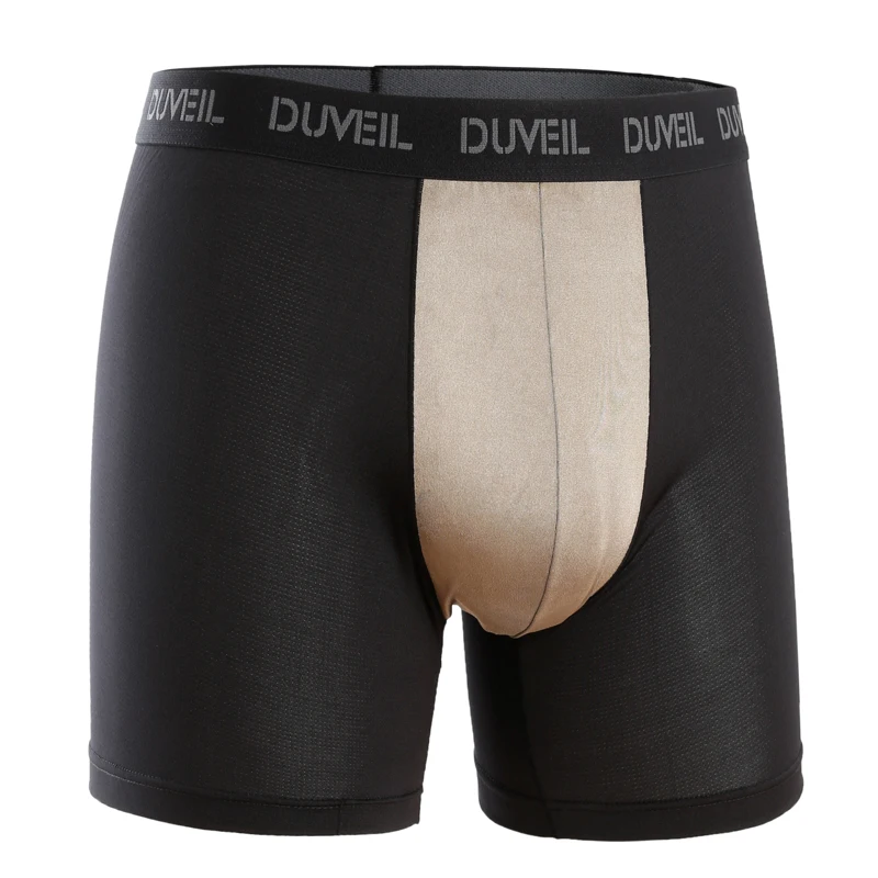 Boxershorts Men Boxer Shorts Mens Briefs Polyester Brief Custom Under Wear Mesh Anti Radiance Calecons Long Underwear