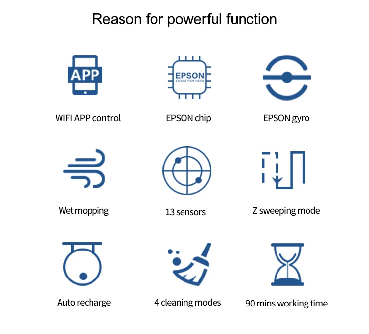 Automatic Robot Vacuum Cleaner Vacuum Robot China With APP WIFI for Carpet Floor