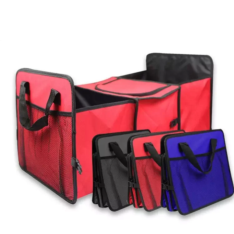 Foldable Car Trunk Storage Organizer with Insulation Cooler for SUV, Vehicle and Truck
