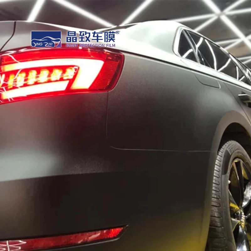 Экономичная Лидер продаж, матовая черная автомобильная пленка, Виниловая наклейка, светоотражающая самоклеящаяся виниловая пленка для автомобиля