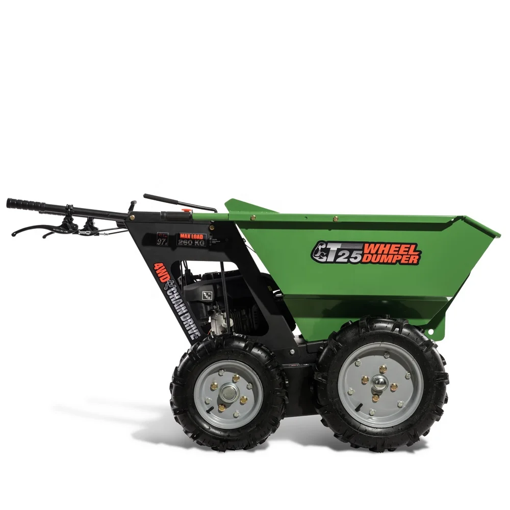 250 кг Полезная нагрузка л.с. Loncin/B & S/Kohler/Honda двигатель 4x4 barrow для сельскохозяйственного