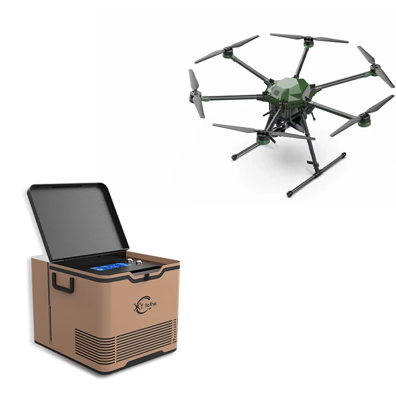 Powered Tethered Drone UAV System With Extra Long Cable Reel
