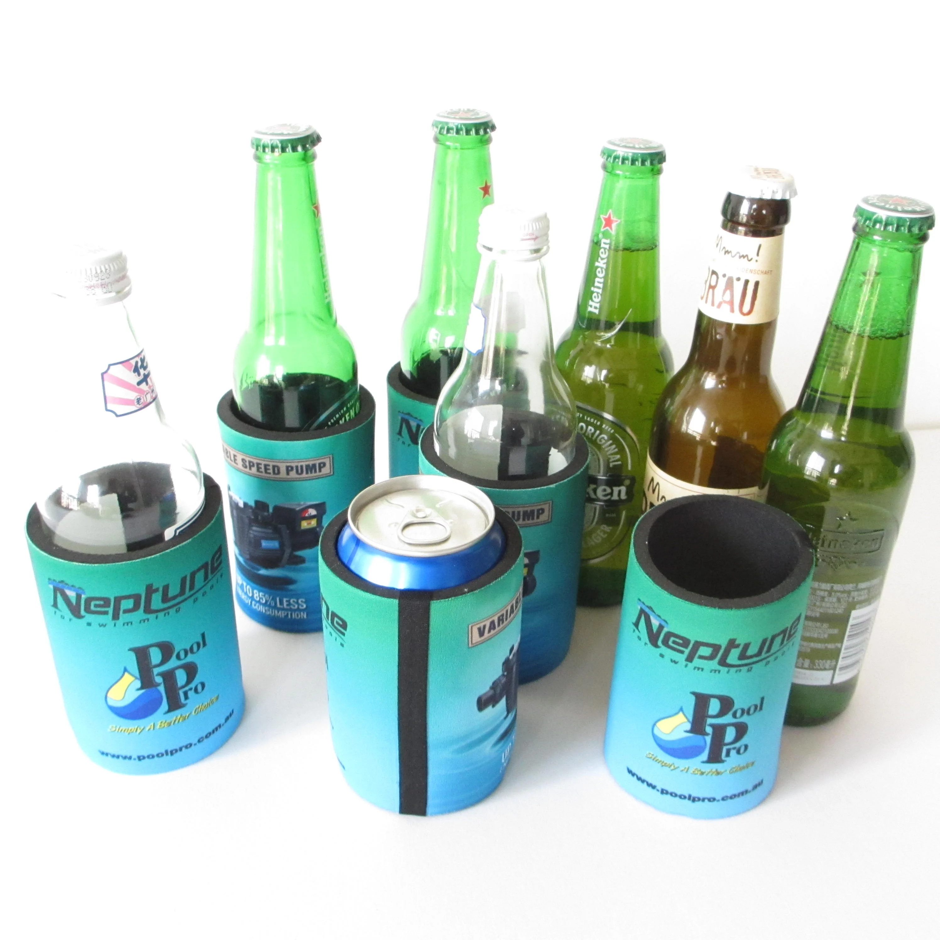 hot selling customized sublimation stubby holder with sealing by heated tape on the seam