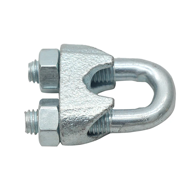 factory cheap price Zinc Plating 8-40mm wire rope clamp din741