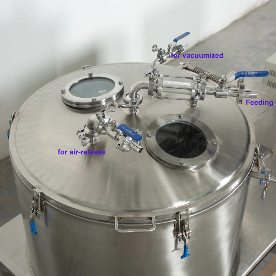 Cold Extraction Machine Alcohol Industrial Ethanol Centrifugal Separation Platform with Chiller Solvent Tank
