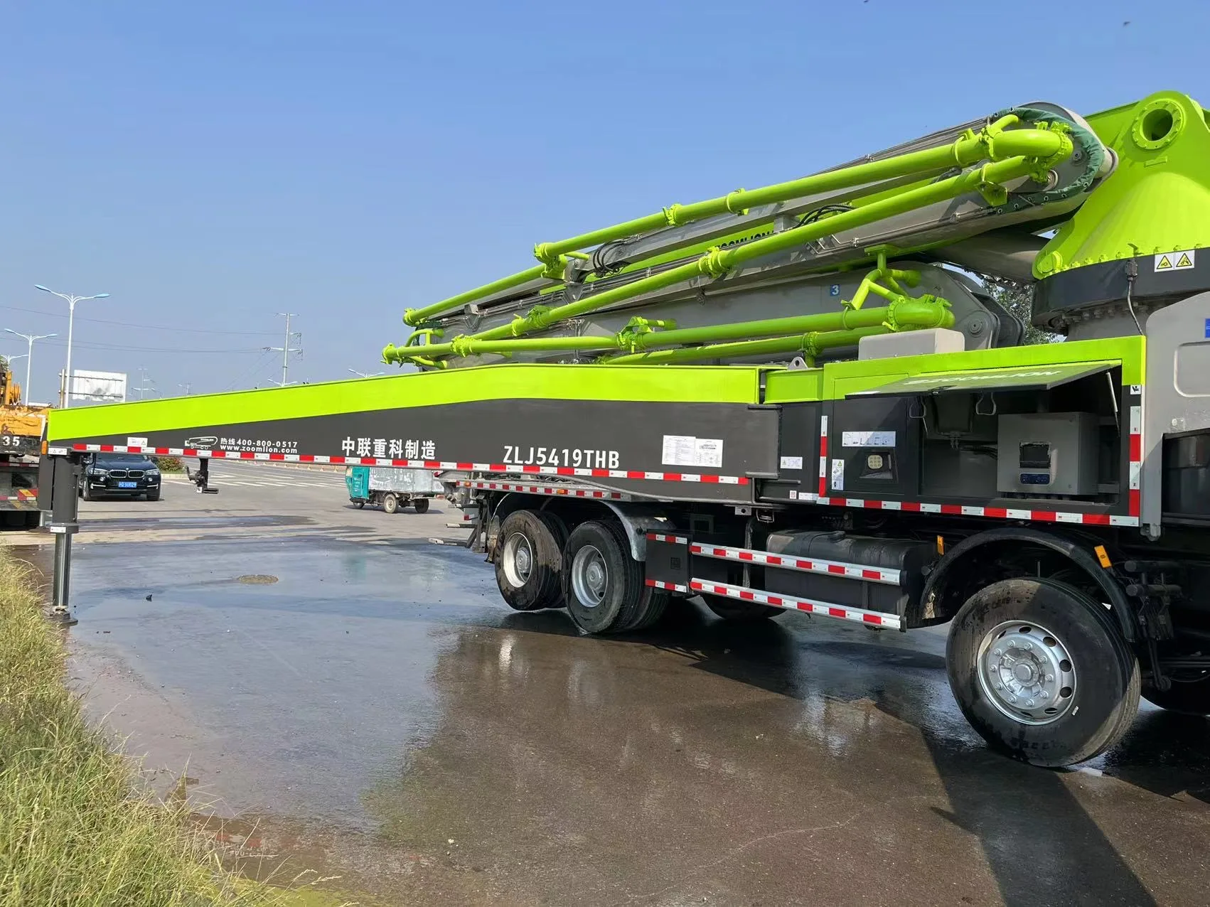 original zoomlion 52m pump truck 56m pump truck used zoomlion pump truck