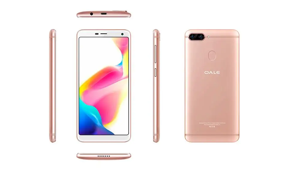 
Hitech factory OALE P1 mobile Phone 5.5inch android 8.1 Octa Core unlocked 4G smart phone 