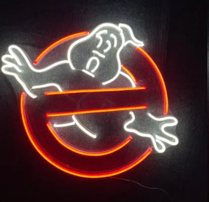Acrylic plate manufacturing good bedroom decorations best quality factory direct ghost busters sale neon sign