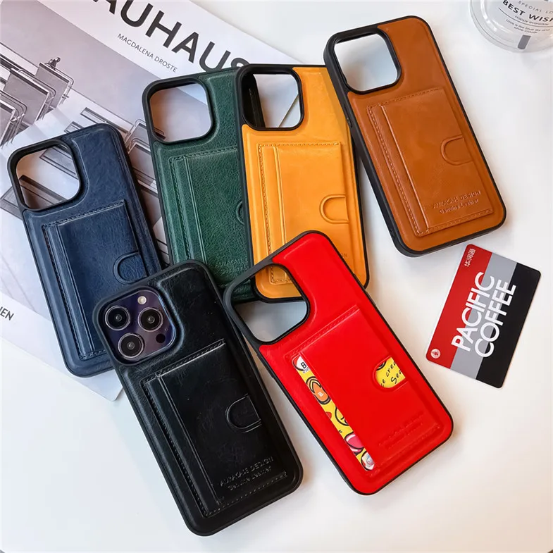 Fashion Wallet Retro Leather Case For iPhone 14 13 12 11 Pro Max Card Holder Bracket Shockproof Cover