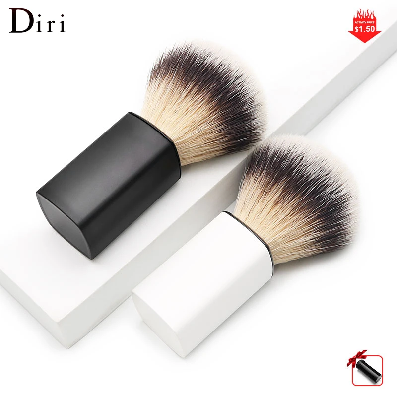 American Customer like Premium Cosmetic Brush  portable light weight matte ABS handle synthetic hair shaving brush