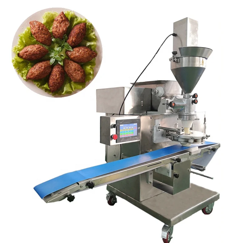 Automatic Stainless Steel Falafel Kibbeh Kubba Maamoul Making Encrusting Machine