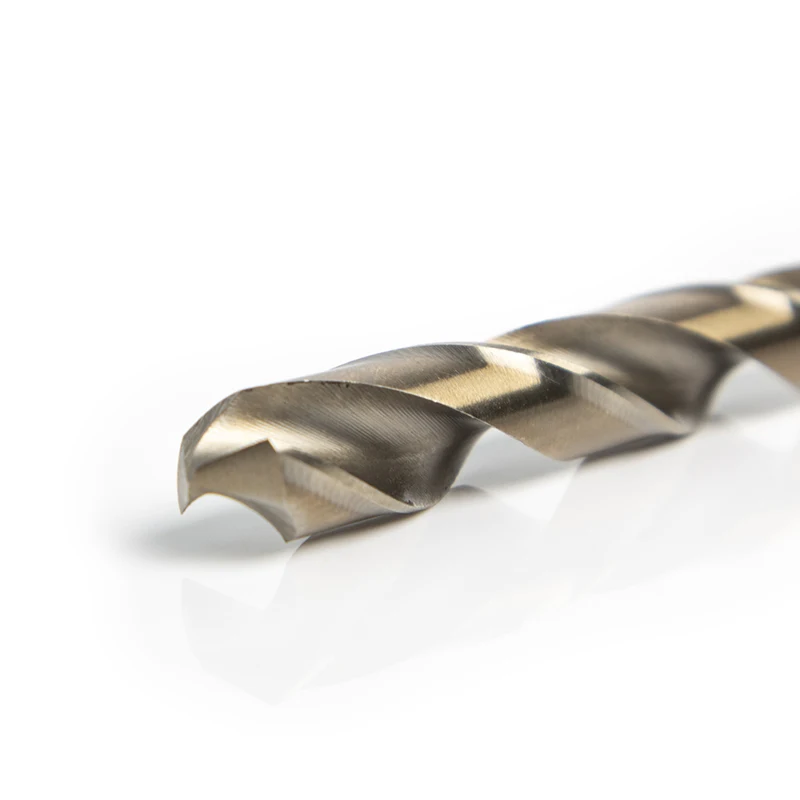 19pcs DIN 338 Hss Straight Shank Titanium M35 Cobalt Twist Drill Bit Set With Metal Box For Metal Drilling