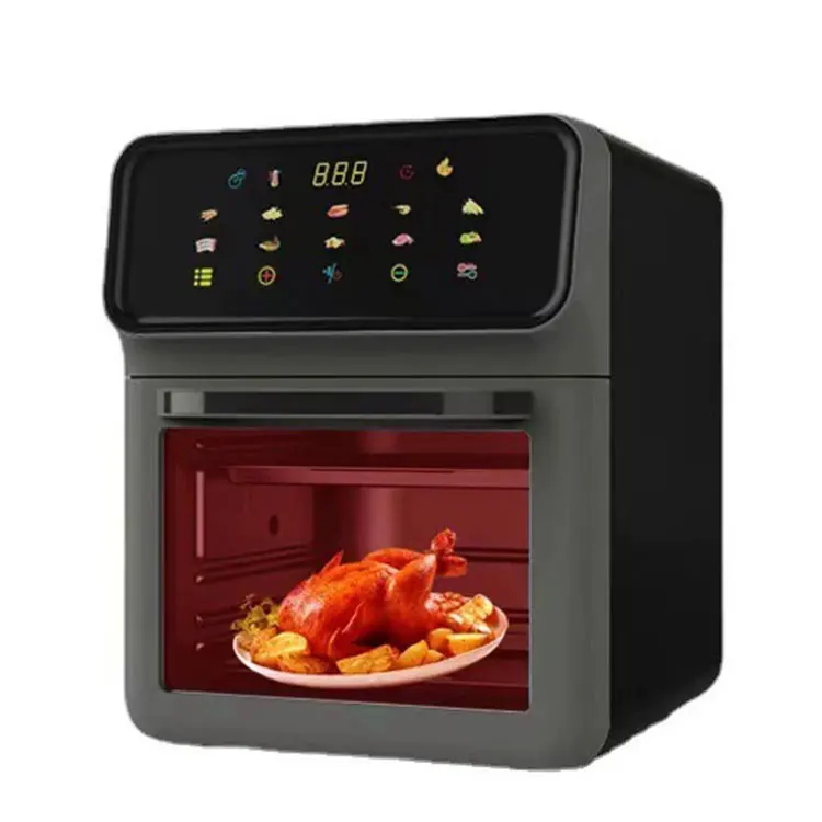 High Quality 10L 1300W Food Grade Kitchen Appliances Digital Without Oil Electric Air Fryer Toaster Oven
