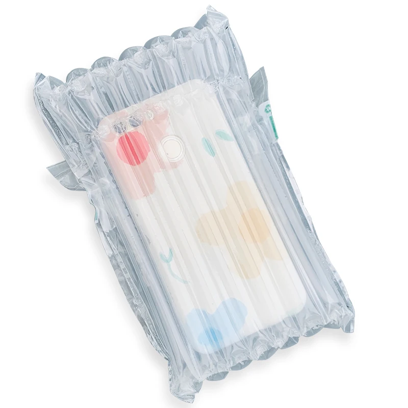 2023 New Recyclable Inflatable Cellphone Case Packaging Bag Bubble Mailer Wrap Air Column Cushion Bag For Mobile Phone