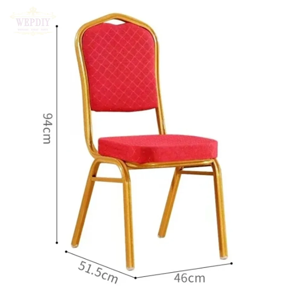 French cheap hotel red chairs and tables banquet chairs stackable wedding
