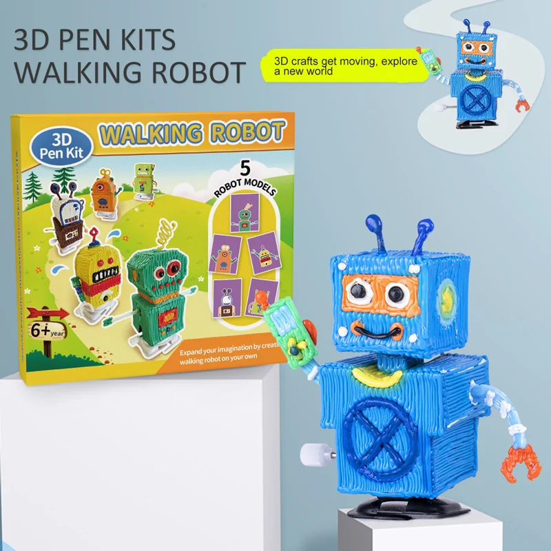 2024 Jer New Arrival 3d Pens Starter Kits for STEM Education Toy---Walking Robots.