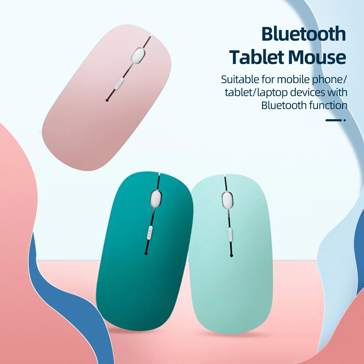factory  Mouse Wireless Mute  For Laptop Computer PC Mini Ultra-Thin Single-Mode Battery Silent  Mice Wireless