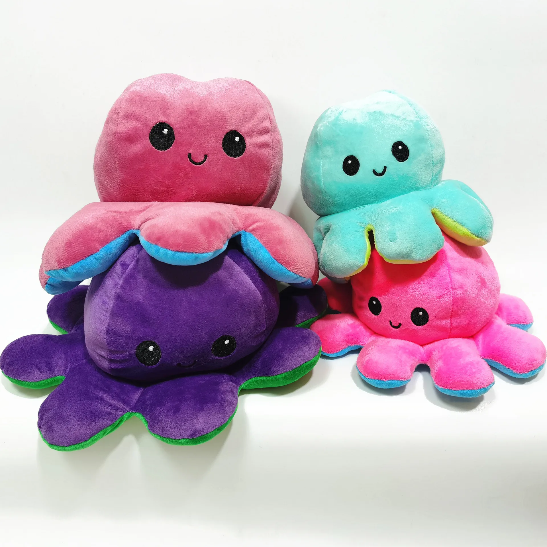 Amazon Лидер продаж Реверсивный танцующий кактус плюшевый Осьминог популярный двусторонний Осьминог игрушка двусторонний осьминог