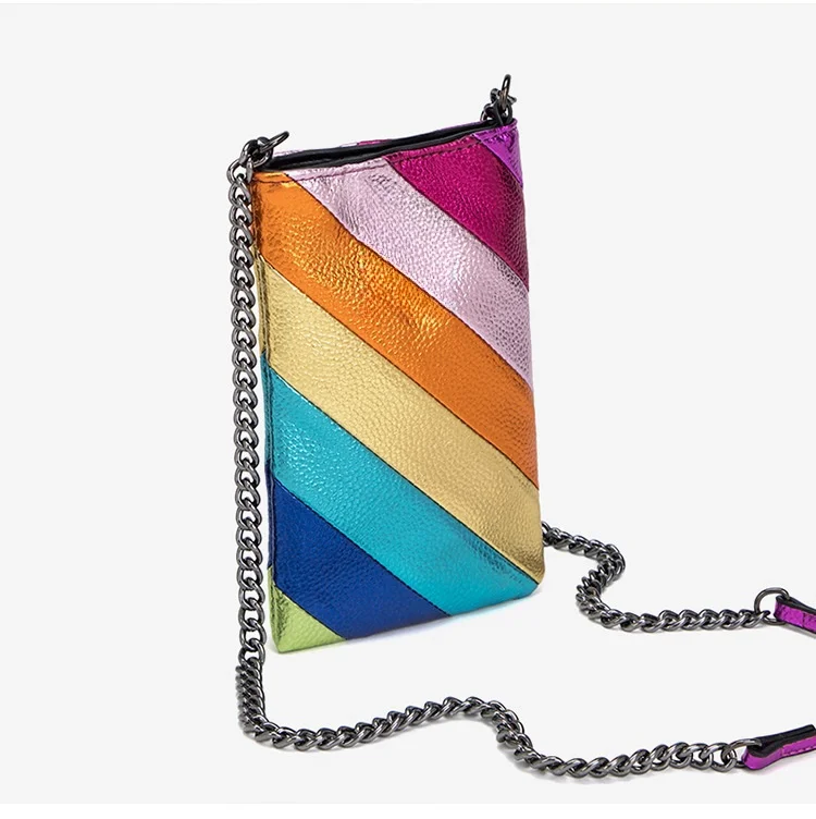 Wholesale High Quality Colored Chain Eagle Head Customized Single Shoulder Crossbody Mobile Phone Bag for Womens