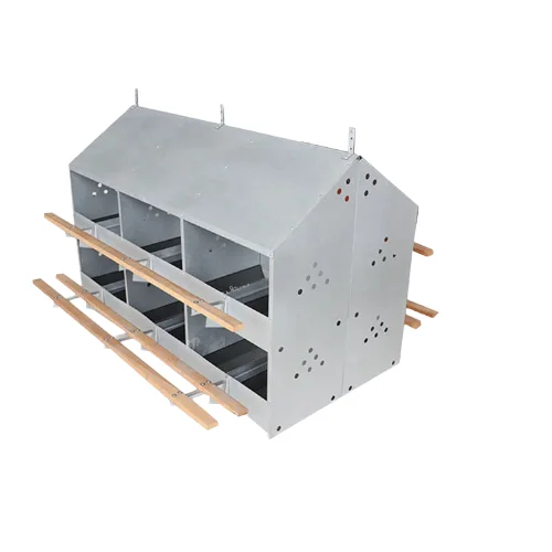 Factory price galvanized sheet automatic poultry nest box chicken egg nest farm