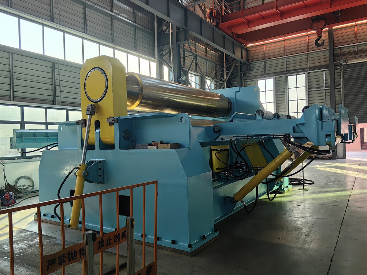 W12NC 70x4000mm metal plate 4-roller rolling machine steel pipe iron sheet rolling machine
