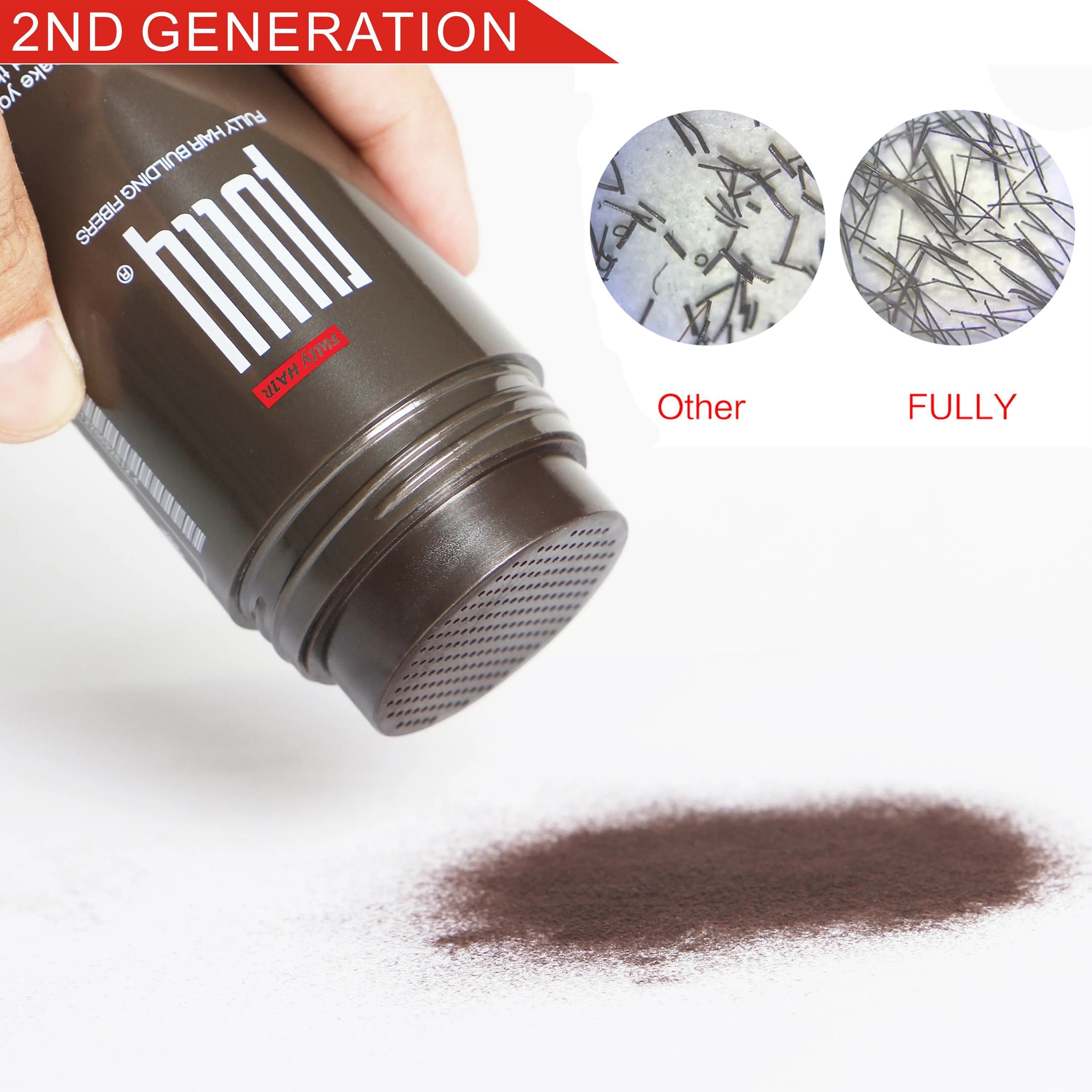Hot Selling OEM ODM  FULLY Strong Hold Hair Thickening Powder Keratin Hair Building Fibers Hair Fiber
