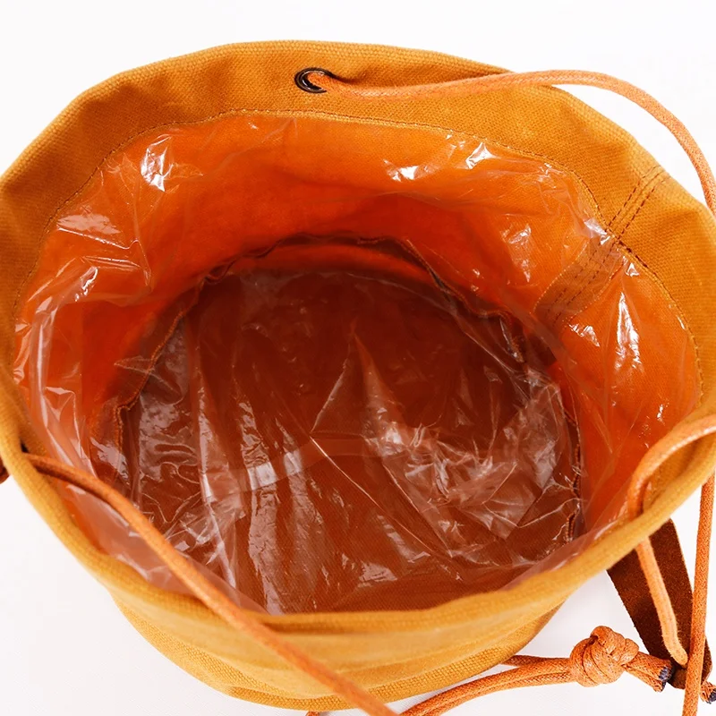 CHANGRONG  Custom Eco-friendly water resistant waxed canvas hanging Flower Storage planter bag