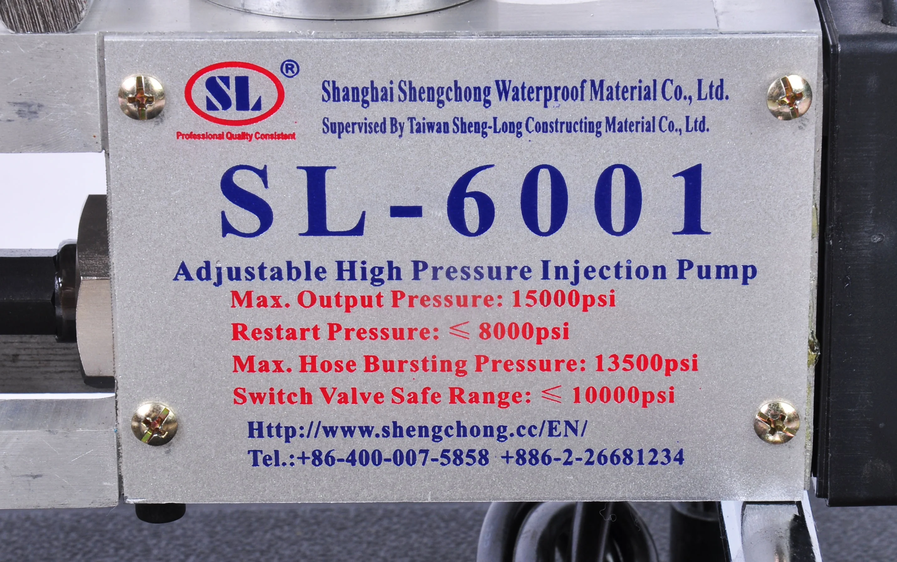 One-man Operated Pressure-Adjustable Pump waterproof project SL-6001 with BOSCH drill epoxy grouting machine