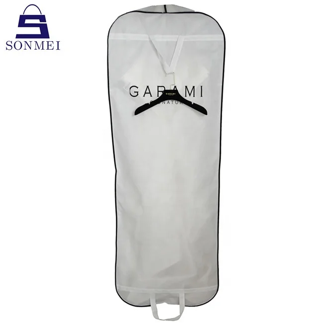 Gown packing bridal cover luxury printed long white dress dust bag