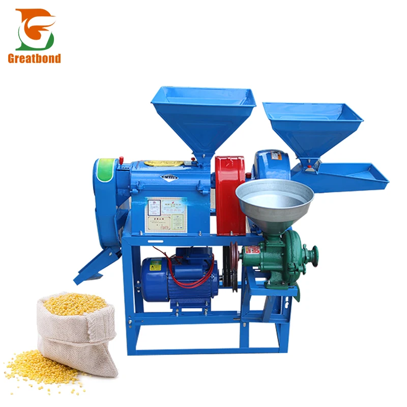 Three-Use 6NF-8 Combination Rice Milling Machine For Sale Philippines Rice Mill Crushing And Grinding