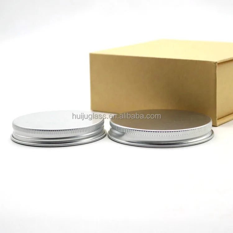 58mm 70mm 89mm 89-400 Matt Black Aluminium Lid for 16oz Amber Glass Jar