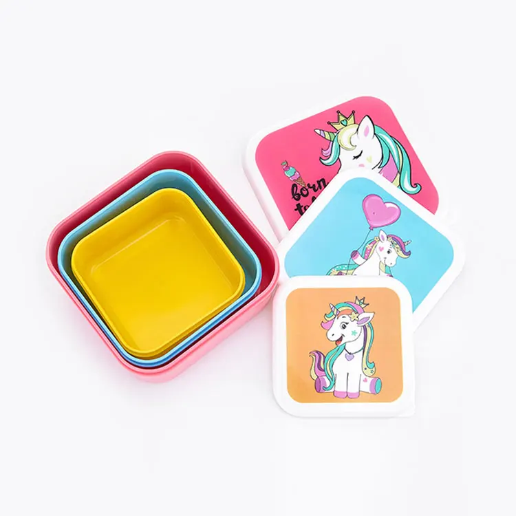 LFGB bpa free takeaway microwave PP kitchen baby bento kids plastic food storage container set lunch box for school