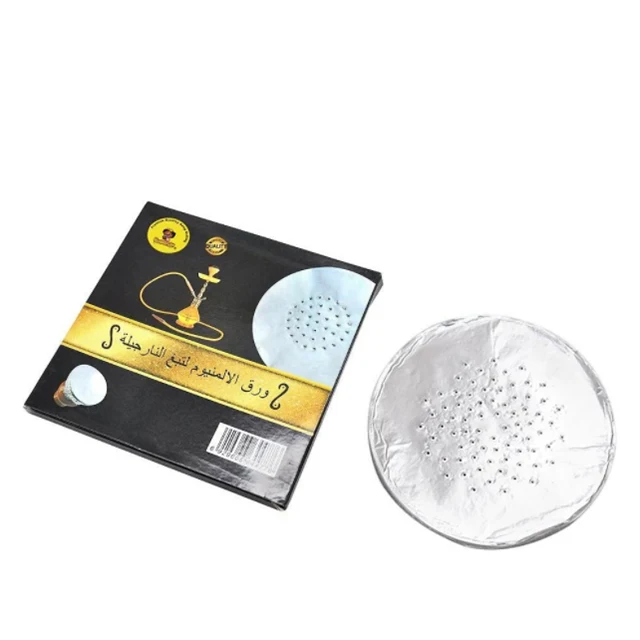 Factory price 18 micron 25mic 35mic 40mic  cheap price shisha aluminum foil hookah stock manufacturer
