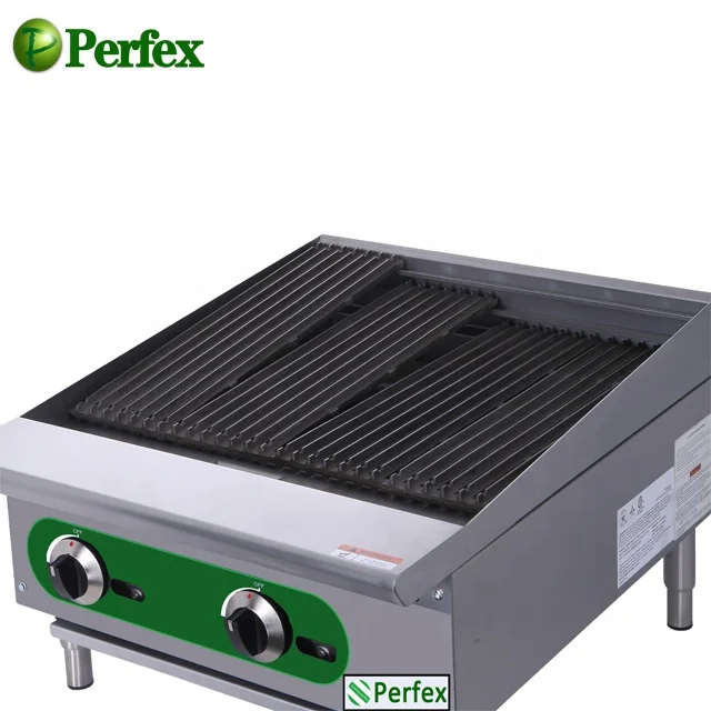 Отличная газовая барбекю гриль charbroiler Коммерческая Плита грили 2 горелки BTU 35000 горелка