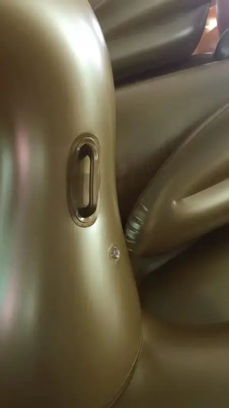 Stock 0.3mm swan inflatable pool floats for adults high quality inflatable swan gold swan pool floats