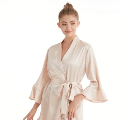 2022 Шелковый Атласный кардиган для свадебной вечеринки халат для невесты халат для подружки невесты оптовая продажа атласный