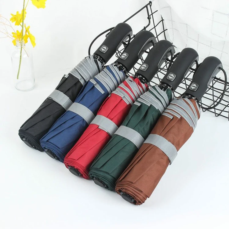 Manufacturer Wholesale Custom Auto Foldable Umbrella Windproof Travel Umbrella Compact Folding Umbrella