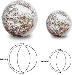 Hot Christmas inflatable outdoor PVC beach ball customized toy ball