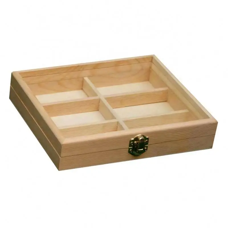 Handmade Bamboo wooden Stash Box with Metal lock - Gift Box Packaging Premium Quality wood stash box jewel case