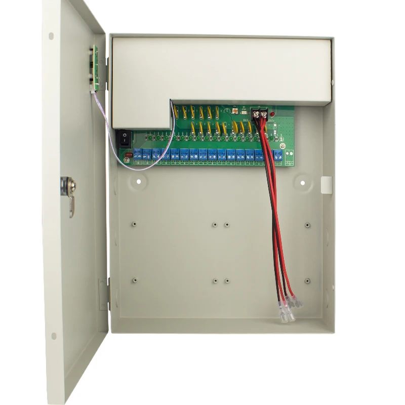 DC UPS 12V 30A Emergency Power Box 4 Channels CCTV Security Power Supply Distribution Box
