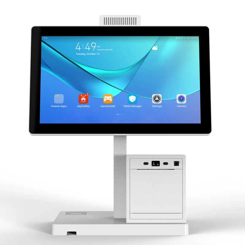 Wholesale 15.6 pos machine cash register pos systems for restaurant point of sale systems with built in 80mm printer